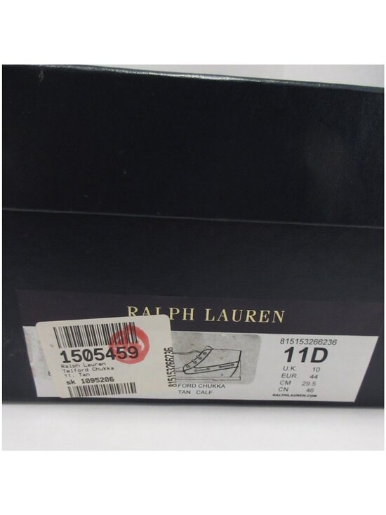 Ralph Lauren Boots 11 D Tan Telford Chukka Leather Lace Up USA Made